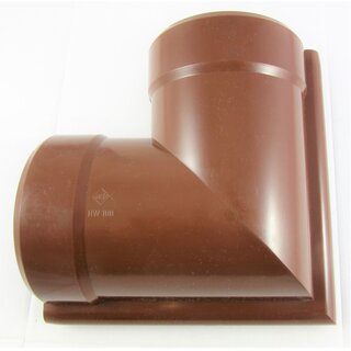 Inefa PVC-Rinnenwinkel NW 100 halbrund 90° Wulst außen braun RAL 8024