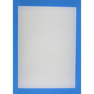 Acryl GS-Platte 30 mm DIN A4 Zuschnitt 297 x 210 mm Kunststoffglas opal weiß Kanten poliert
