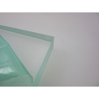 Acryl XT-Platte 20 mm Zuschnitt 500 x 145 mm Kunststoffglas transparent