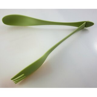 Design-Salatbesteck aus Nylon, grün