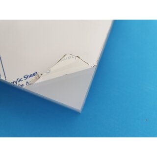 Acryl GS-Platte 33 mm Zuschnitt 763 x 333 mm Kunststoffglas weiß