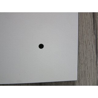 Tischplatte GetaLit® HPL eckig 490 x 440 mm Stärke 8 mm weiß