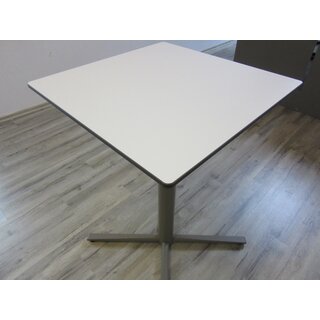Tischplatte GetaLit® HPL eckig 450 x 450 mm Stärke 10 mm weiß