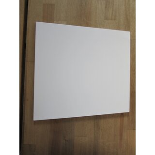 Tischplatte GetaLit® HPL trapezförmig 490(385) x 465 mm Stärke 10 mm weiß