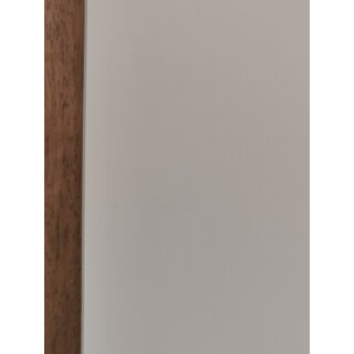 Tischplatte GetaLit® HPL trapezförmig 490(385) x 465 mm Stärke 10 mm weiß