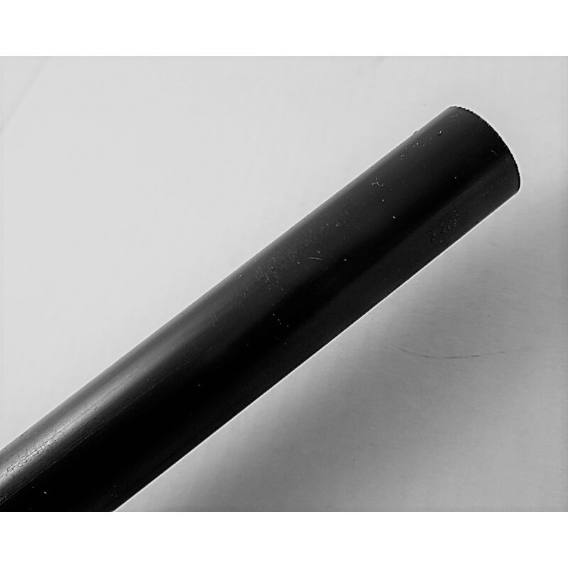 1m PVC-Rundstab CAW Ø 80 mm Schwarz Technischer Kunststoff