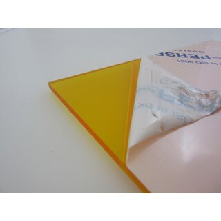 Acrylglas Perspex® GS-Platte 4 mm Zuschnitt 295 x 210 mm Kunststoffglas gelb