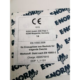 E-NORMpro Spanplattenschrauben 200 Stck. 6,0 x 40 Senkkopf Vollgewinde