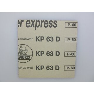 AWUKO 25 Stück Schleifpapier KP63D painter express 160 x 160 mm Körnung P 60