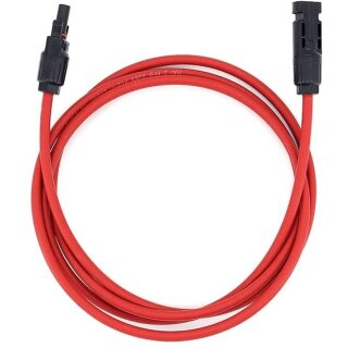 2 x 2 m Verlngerungskabel rot m. MC4 Stecker Solarkabel 4 mm f. Solarmodule