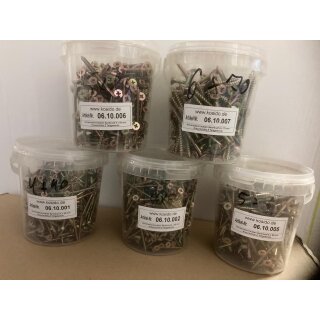 5 kg Universalschrauben 5 x 1 kg gemischt Senkkopf Kreuzschlitz Z Teilgewinde