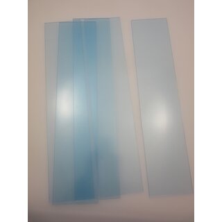 10 Stück Acryl XT-Platten 4 mm Zuschnitt 460 x 100 mm Kunststoffglas transparent