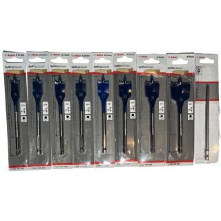 Bosch 8tlg. Flachfräsbohrer-Set 16-38 mm ohne Tasche