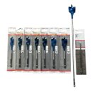 Bosch 8tlg. Flachfräsbohrer-Set 16-38 mm ohne Tasche