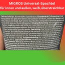 5 Tuben MIGROS Universal-Spachtel für innen und außen, weiß, überstreichbar 290g