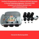 Wieland 3-fach Einspeisesteckdose Aufputz IP66 für...