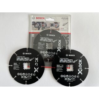 3 Stück Bosch Trennscheibe X-Lock  Carbide Multi Wheel Ø 125 mm