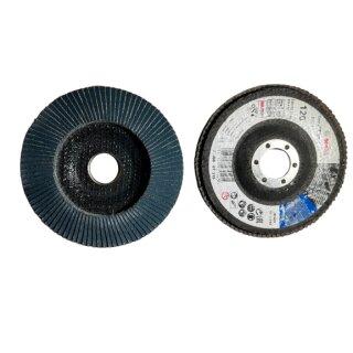 2 Stück Bosch Fächerschleifscheiben X571 Ø 115 mm Korn 120