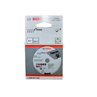 Bosch 5 Stück Trennscheiben Expert for Inox  Ø 76 x 10 mm