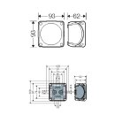 Wieland Einspeisesteckdose Aufputz IP66 für Balkonkraftwerk V02 ohne Stecker