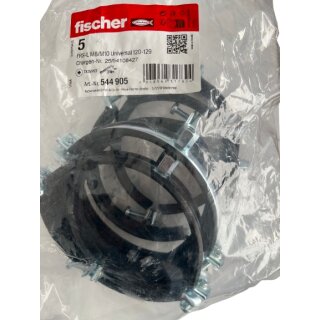 5 Stück fischer Rohrschellen FRS-L M8 / M10 Univ 120-129