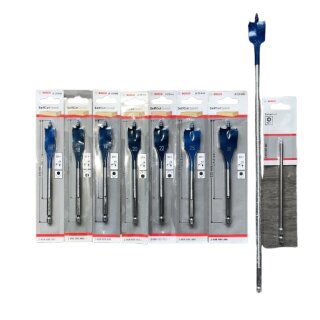 Bosch 8tlg. Flachfräsbohrer-Set 16-28 mm ohne Tasche