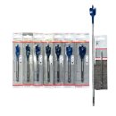 Bosch 8tlg. Flachfräsbohrer-Set 16-28 mm ohne Tasche