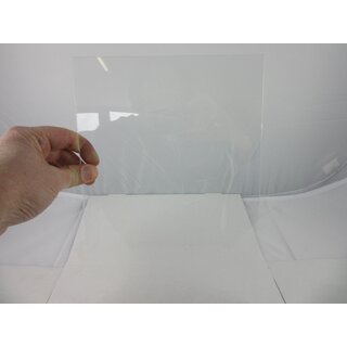 Acryl XT-Platte 25 mm DIN A4 Zuschnitt 297 x 210 mm Kunststoffglas transparent Kanten poliert Ecken gerundet