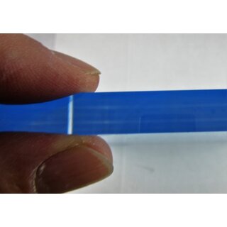 Acryl XT-Platte 8 mm DIN A4 Zuschnitt 297 x 210 mm Kunststoffglas transparent Kanten poliert Ecken gerundet